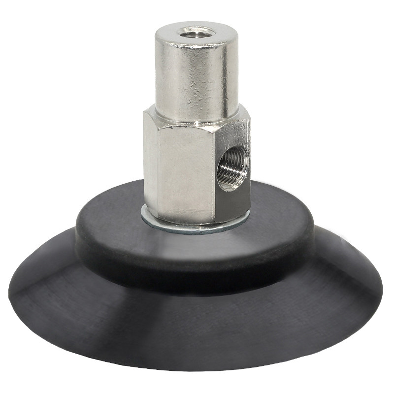 PAT Side-Port Vacuum Cups — Silicone or NBR, 60–95 mm