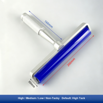 8 in (200 mm) All-Aluminum Handle for silicone tacky roller and dust-removal system