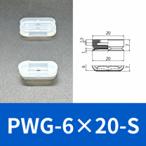 PFG/PWG Oval Vacuum Suction Cups & Mounting Fittings, Silicone/NBR