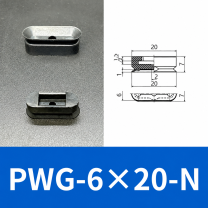 PFG/PWG Oval Vacuum Suction Cups & Mounting Fittings, Silicone/NBR