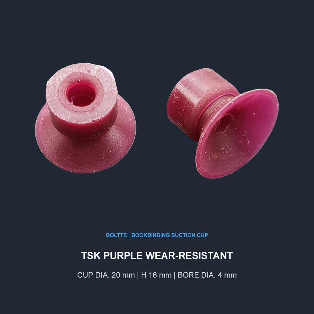 Bookbinding Machine Suction Cups | Silicone, Latex & Polyurethane