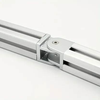 Zinc Alloy Adjustable Hinge Connector for 2020/3030/4040 Classic Metal Industrial Aluminum Profile with Sliding Base Hinge