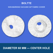 Diameter 60 mm — Center Hole non-marking vacuum cup fabric cover