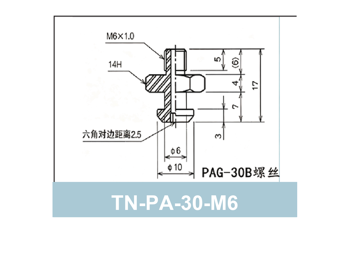 TN-PA-30-M6 Fitting (PAG-30B dedicated) | clean PAG product image