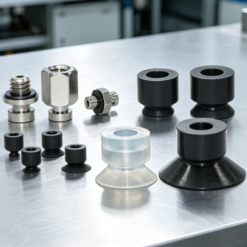ZP2-B MU Series Mini Vacuum Suction Cups and Mounting Adapters