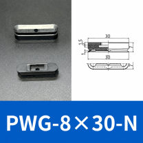 PFG/PWG Oval Vacuum Suction Cups & Mounting Fittings, Silicone/NBR