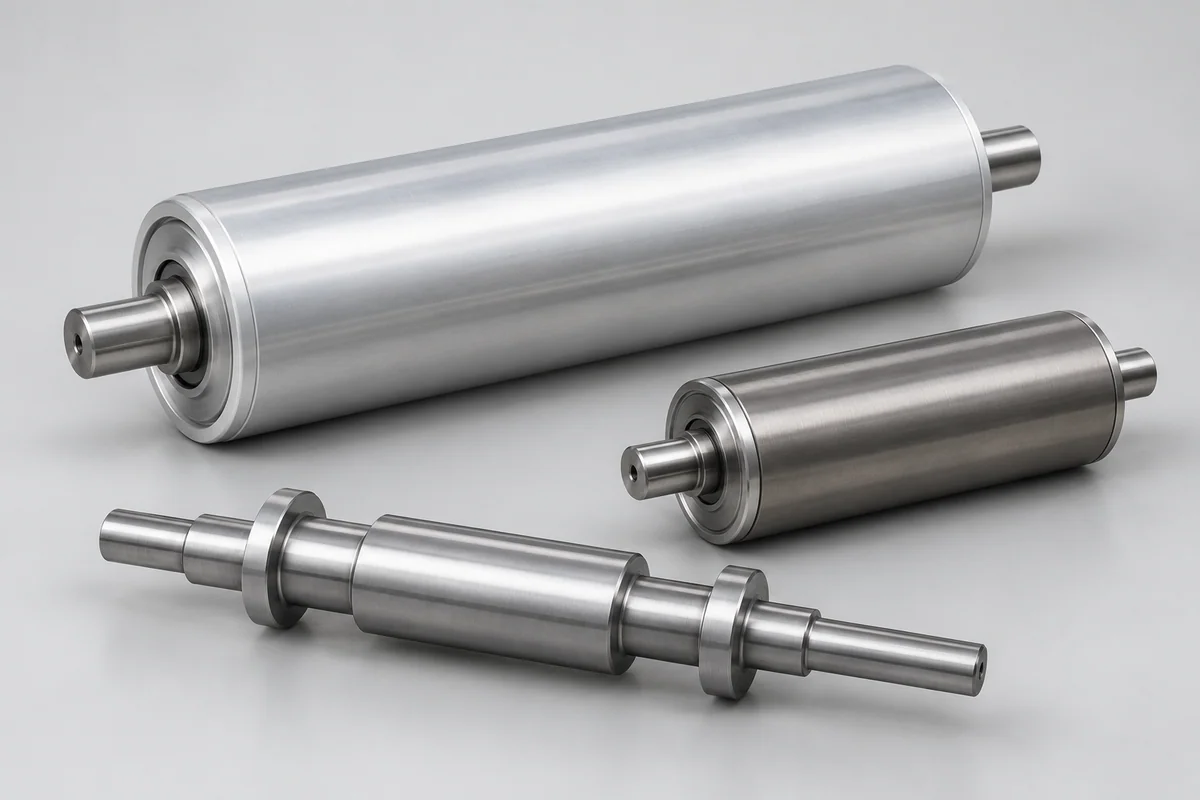Illustrative cnc-rollers-drums-metal-cores category render, not a supplied customer part