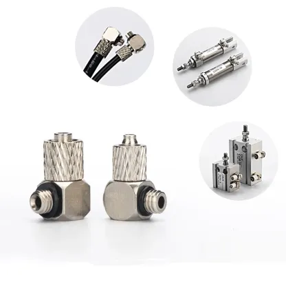5PCS 10PCS Mini Micro Pneumatic Pipe Fitting Hose 3/4/5/6mm Male Thread M3 M4 M5 M6 Copper Straight/Elbow Type Quick Connector-BOLTTE