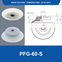 PFG PA Series Flat Vacuum Suction Cups in Silicone and Nitrile Rubber-BOLTTE