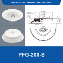 PFG PA Series Flat Vacuum Suction Cups in Silicone and Nitrile Rubber-BOLTTE