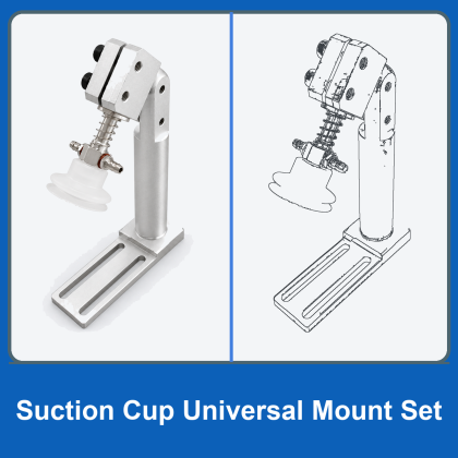 Robot Gripper Fixture Mounting Rods, Sliding Brackets & Rotary Connectors
