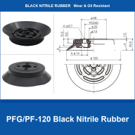 PFG PF PFYK Heavy-Duty Flat Vacuum Suction Cups