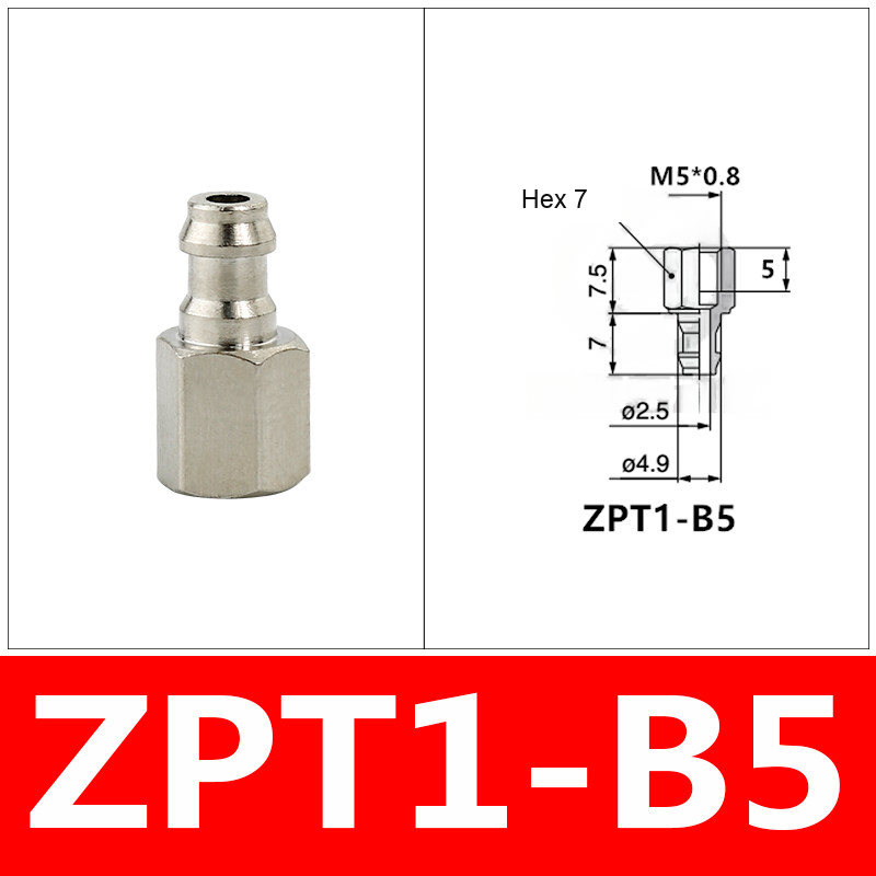 ZPT1-B5 ZPT vacuum cup mount or retaining ring with technical dimensions