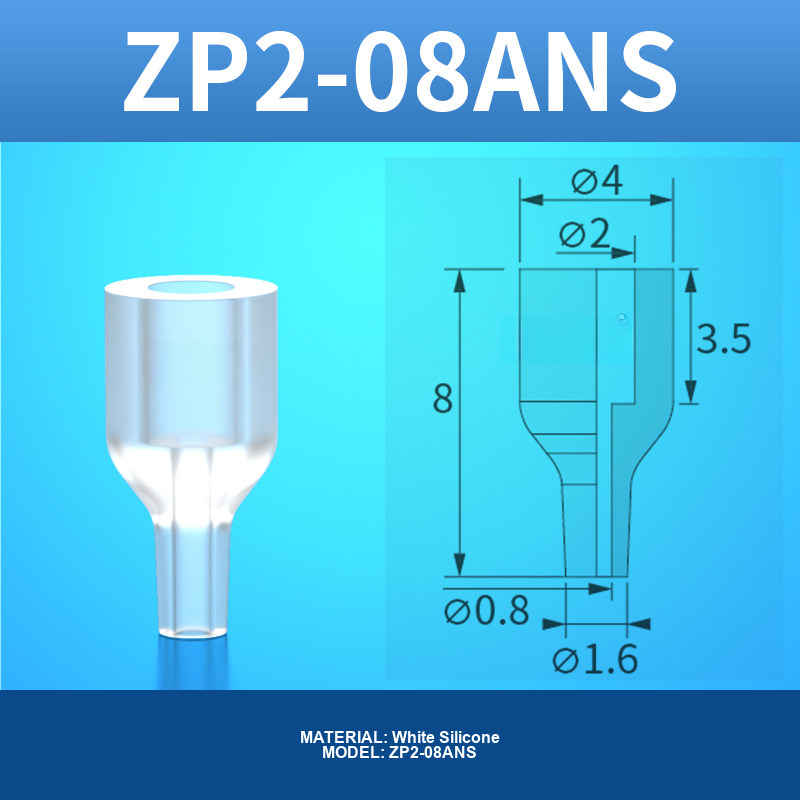 ZP2-08ANS ZP2-AN vacuum cup, threaded holder or fitting, with product view and technical drawing