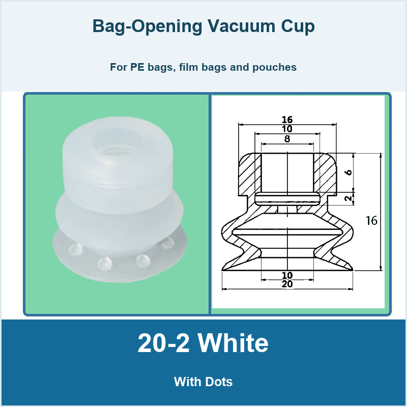 20-2 White - With Dots model reference and dimensions