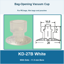 KD-27B White - With Dots - 11.5 mm Bore