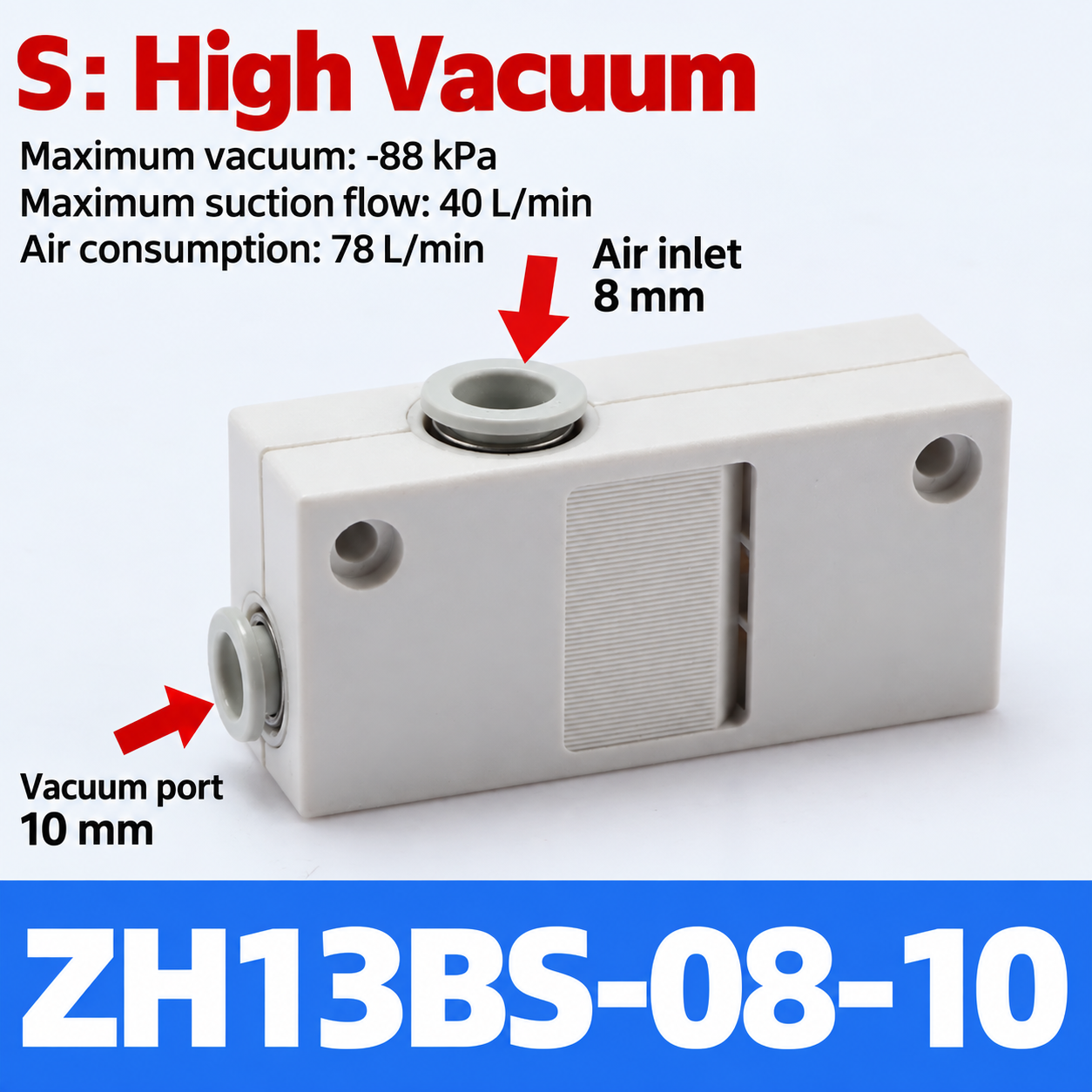 BOLTTE ZH13BS-08-10 box-type vacuum generator