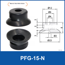 PFG PA Series Flat Vacuum Suction Cups in Silicone and Nitrile Rubber-BOLTTE