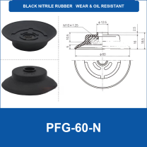 PFG PA Series Flat Vacuum Suction Cups in Silicone and Nitrile Rubber-BOLTTE