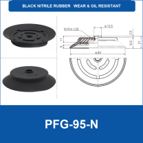 PFG PA Series Flat Vacuum Suction Cups in Silicone and Nitrile Rubber-BOLTTE