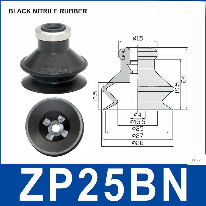 ZP25BN With Buckle Ring Black | clean product image