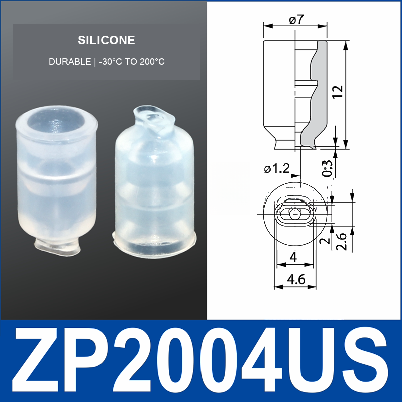 ZP-U Series Flat Vacuum Suction Cups & Buckle Rings
