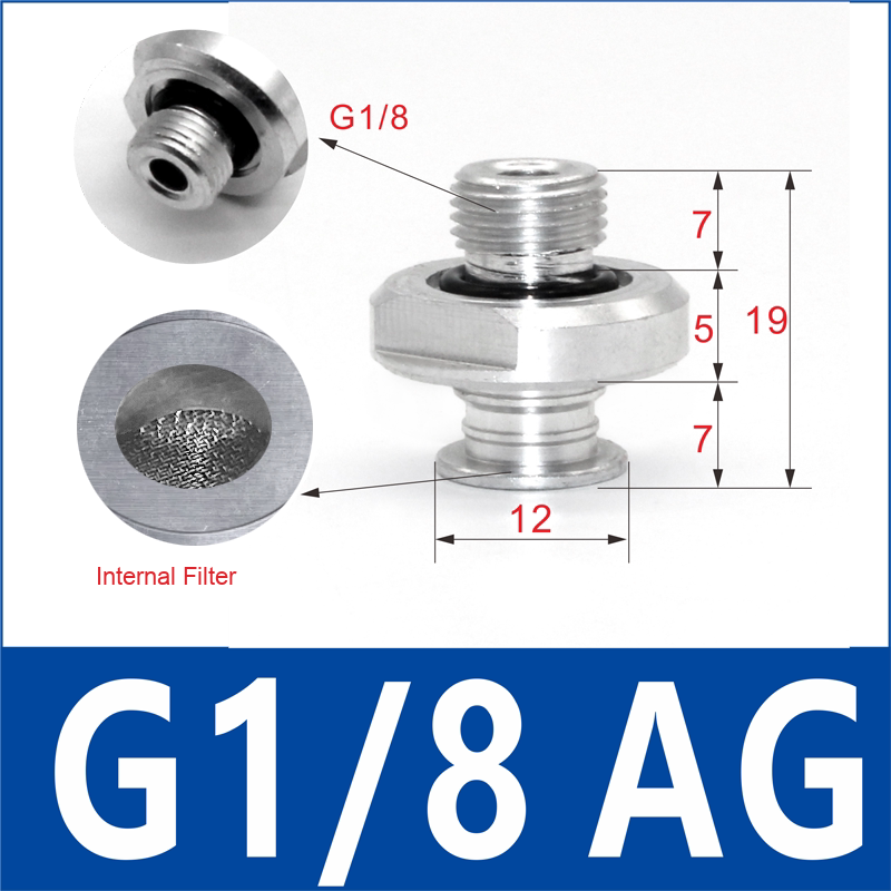 G1/8-AG External Thread (VB30-VB40) vacuum suction cup or fitting