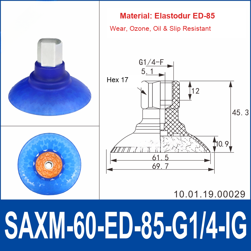 SAXM-60-ED-85-G1/4-IG vacuum suction cup or fitting