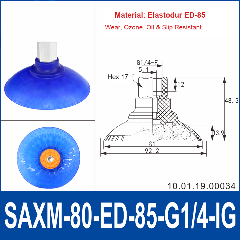 SAXM-80-ED-85-G1/4-IG vacuum suction cup or fitting