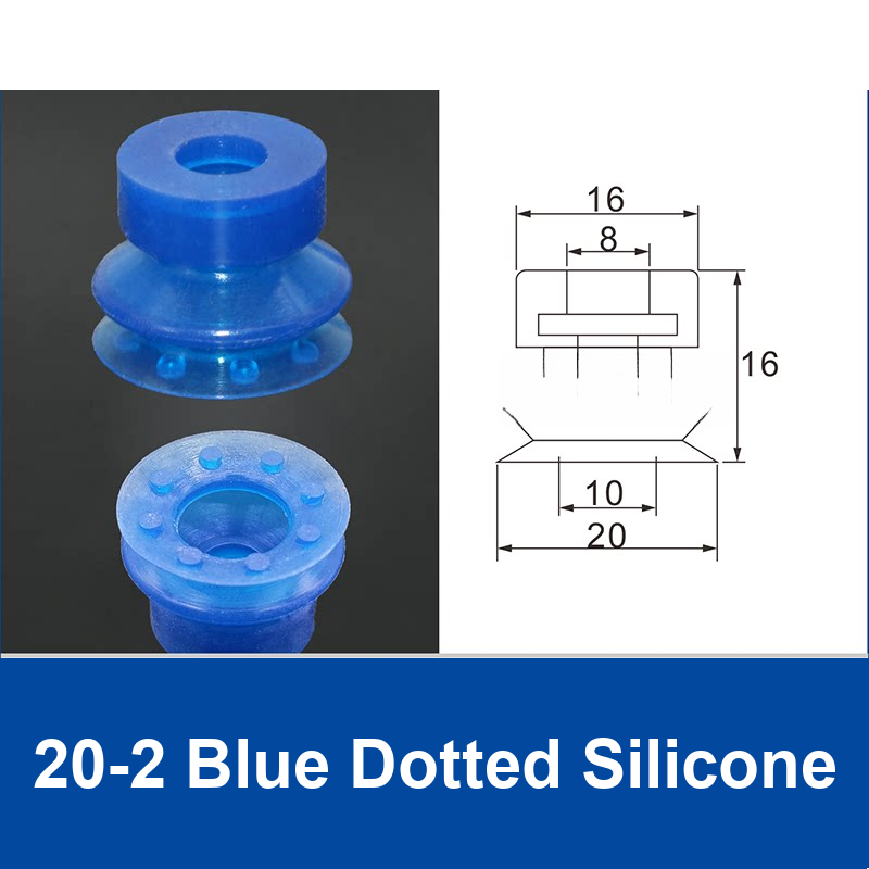 20-2 Blue Dotted Silicone | clean product image