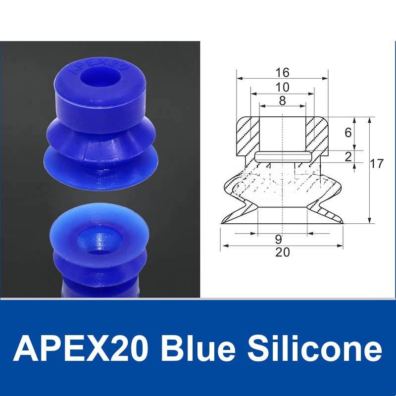 APEX20 Blue Silicone | clean product image