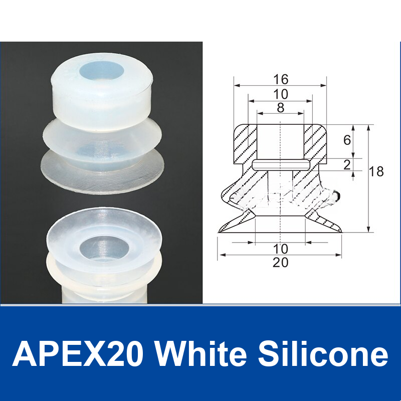 APEX20 White Silicone | clean product image