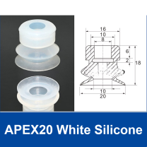 APEX20 White Silicone | clean product image