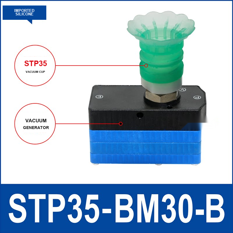 STP35-BM30-B Green Cup vacuum cup component with dimensional drawing