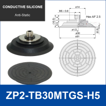 ZP2-TB30MTGS-H5 Conductive Silicone | clean product image