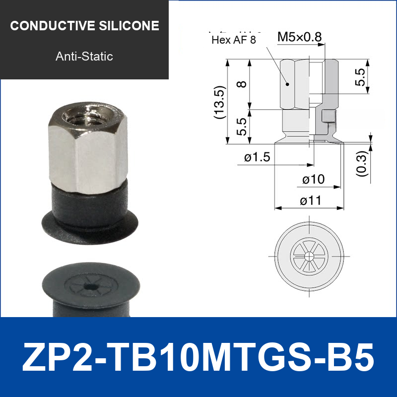 ZP2-TB10MTGS-B5 Conductive Silicone | clean product image