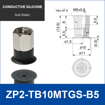ZP2-TB10MTGS-B5 Conductive Silicone | clean product image