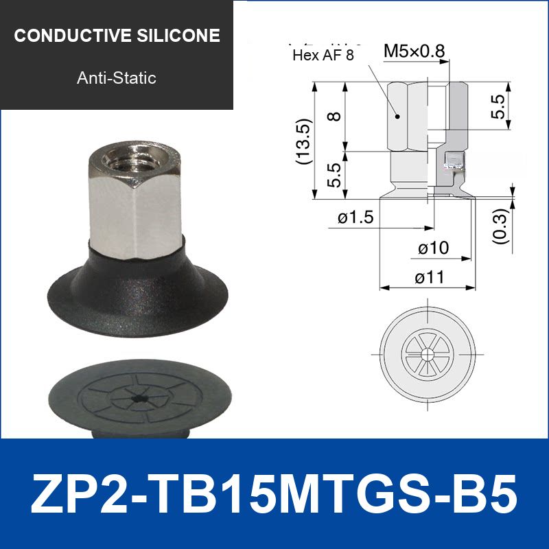 ZP2-TB15MTGS-B5 Conductive Silicone | clean product image