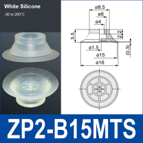 ZP2-B15MTS White Silicone vacuum suction cup or fitting
