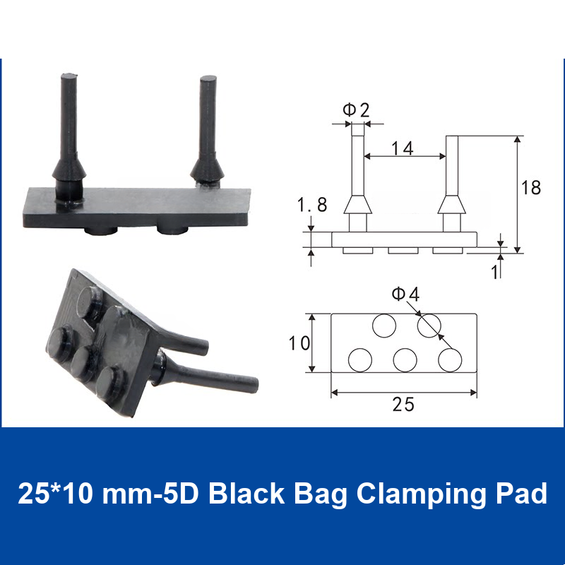 AFS-25*10 mm-5D Black Bag Clamping Pad | source-backed targeted repair