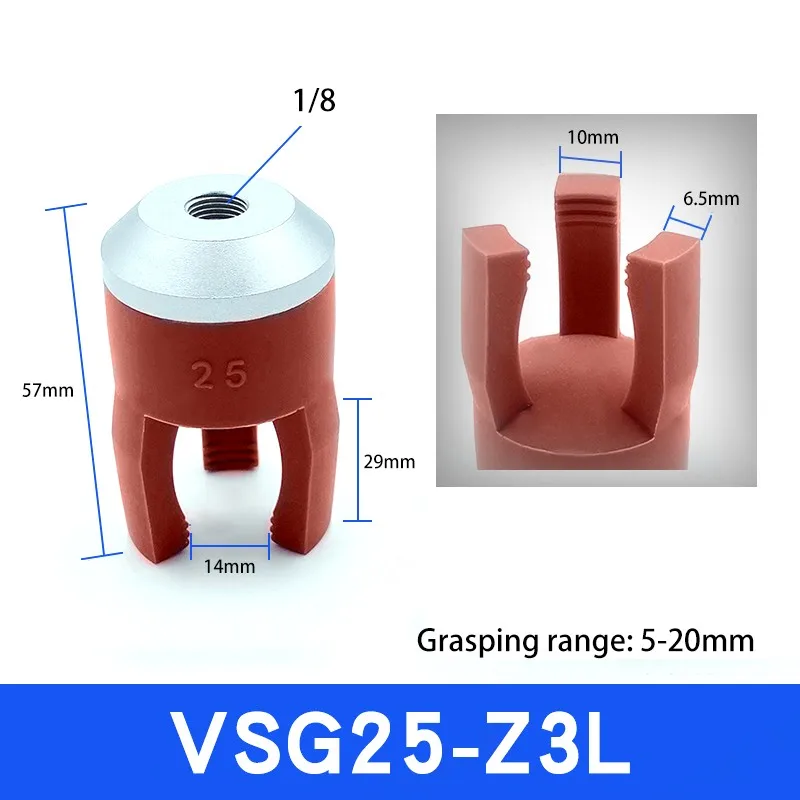 Flexible gripper fixture pneumatic vacuum suction cup mechanical arm accessories