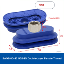SAOB-80×40 G3/8-IG Double-Layer Female Thread vacuum suction cup or fitting