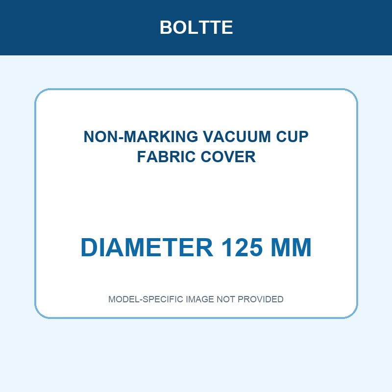 Diameter 125 mm vacuum cup fabric cover model identification card
