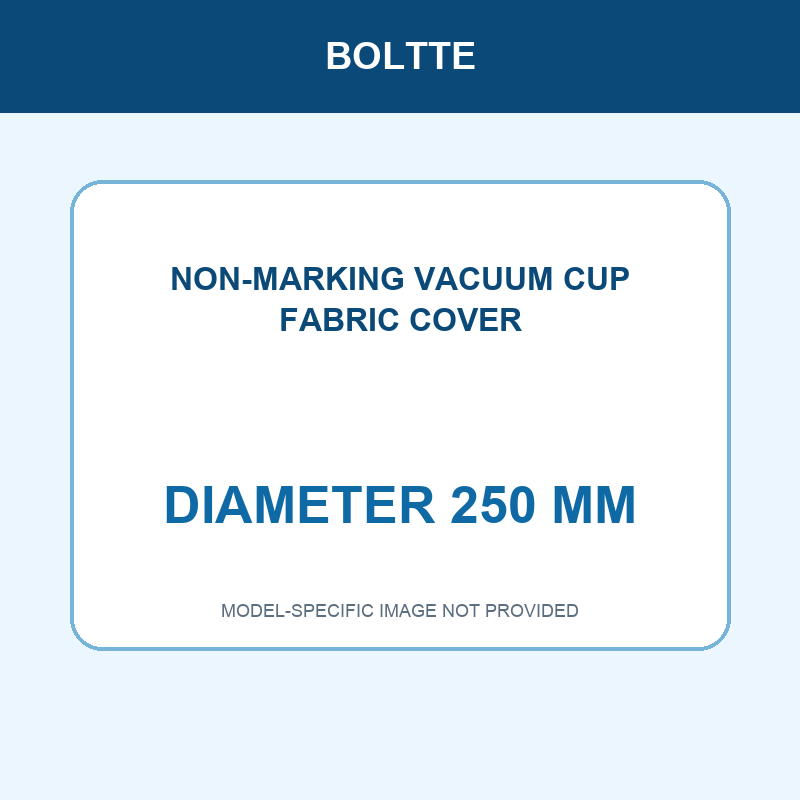 Diameter 250 mm vacuum cup fabric cover model identification card