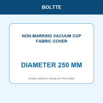 Diameter 250 mm vacuum cup fabric cover model identification card
