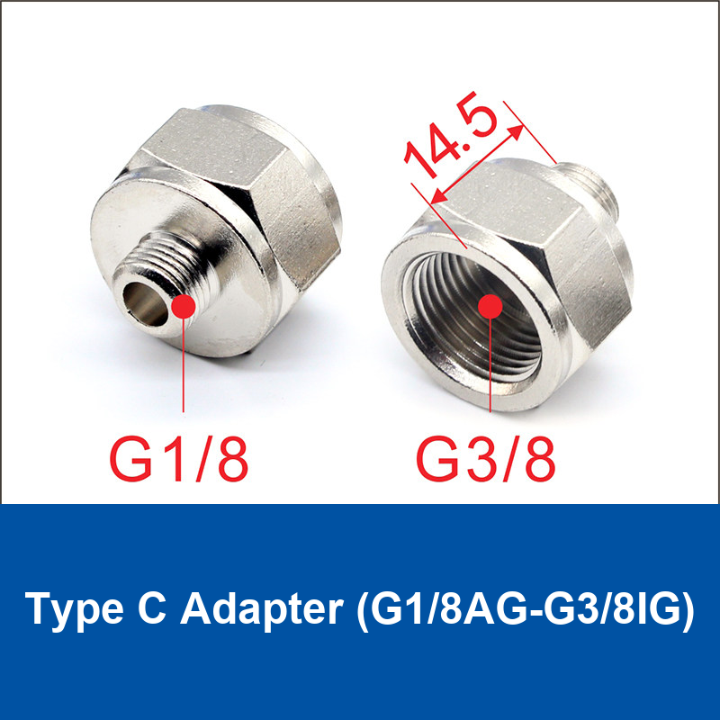 Type C Adapter (G1/8AG-G3/8IG) vacuum suction cup or fitting
