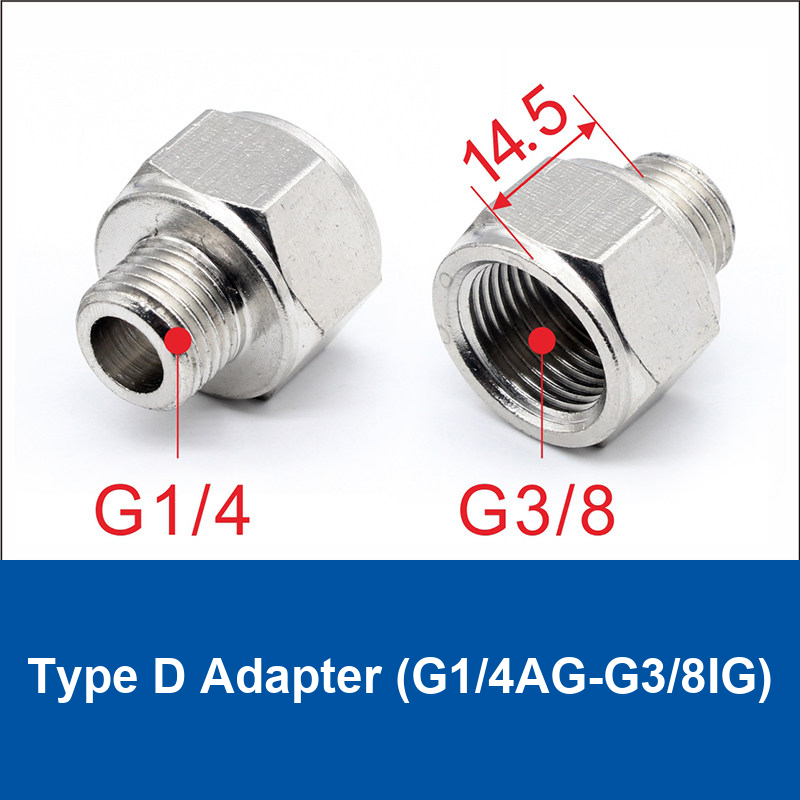Type D Adapter (G1/4AG-G3/8IG) vacuum suction cup or fitting