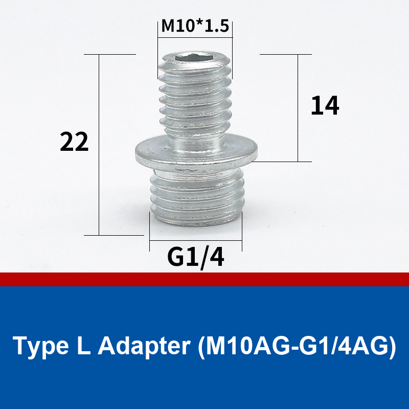 Type L Adapter (M10AG-G1/4AG) vacuum suction cup or fitting