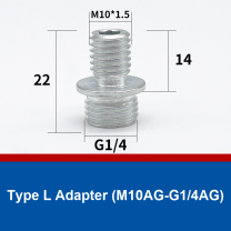 Type L Adapter (M10AG-G1/4AG) vacuum suction cup or fitting