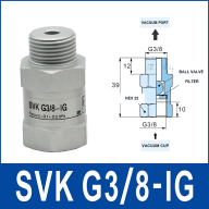 SVK/SVKG Top-Port Vacuum Logic Valves and Check Valves (M5 to G1/2)